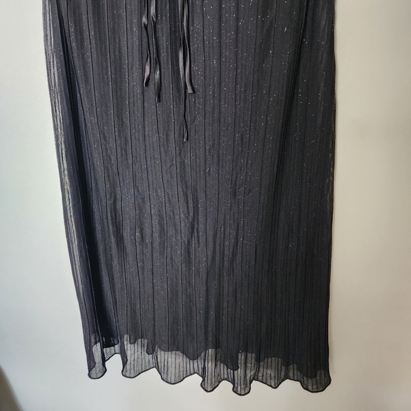 Vintage black sparkly midi dress - Picture 4 of 7